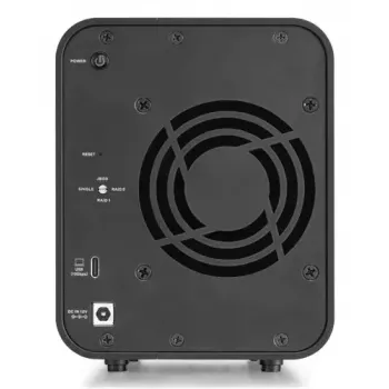 TerraMaster D2-320 levyjärjestelmä, 2 asemaa, HDD SSD, kompakti, pöytämalli