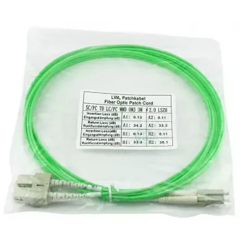 Kuituoptinen kaapeli BlueOptics SFP3132GU1MK LC SC OM5 1 m minttu