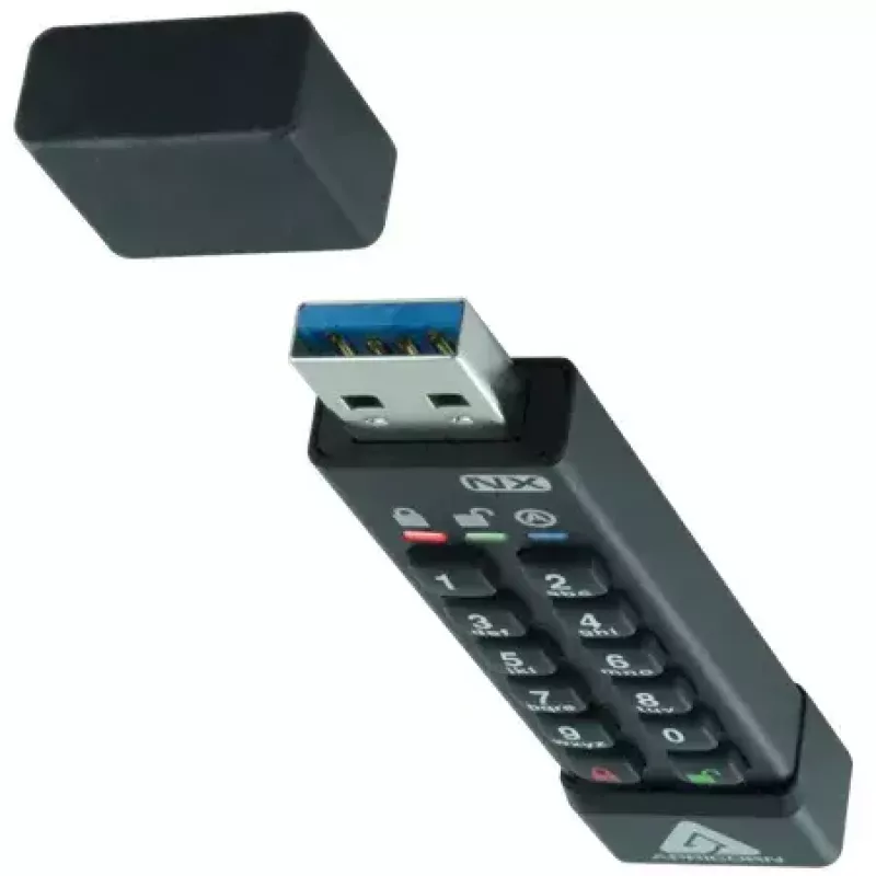 Apricorn Aegis Secure Key 3NX ASK3-NX-64GB USB-muistitikku, 64 GB, USB 3.1 Gen 1, salattu, FIPS 140-2 Level 3