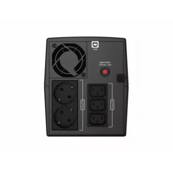 Conceptronic ZEUS08EM 1500VA 900W UPS, IEC, Schuko, line-interactive, 1,5 kVA, 900 W, sini, 220 V, 240 V