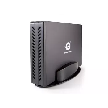 Conceptronic 3,5 tuuman kiintolevykotelo, HDD-kotelo, 3,5 tuumaa, Serial ATA, Serial ATA II, Serial ATA III, 0,48 Gbit/s, USB-liitäntä, musta