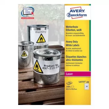 Itseliimautuva tarra Avery L4773-100 pyöristetty suorakaide
