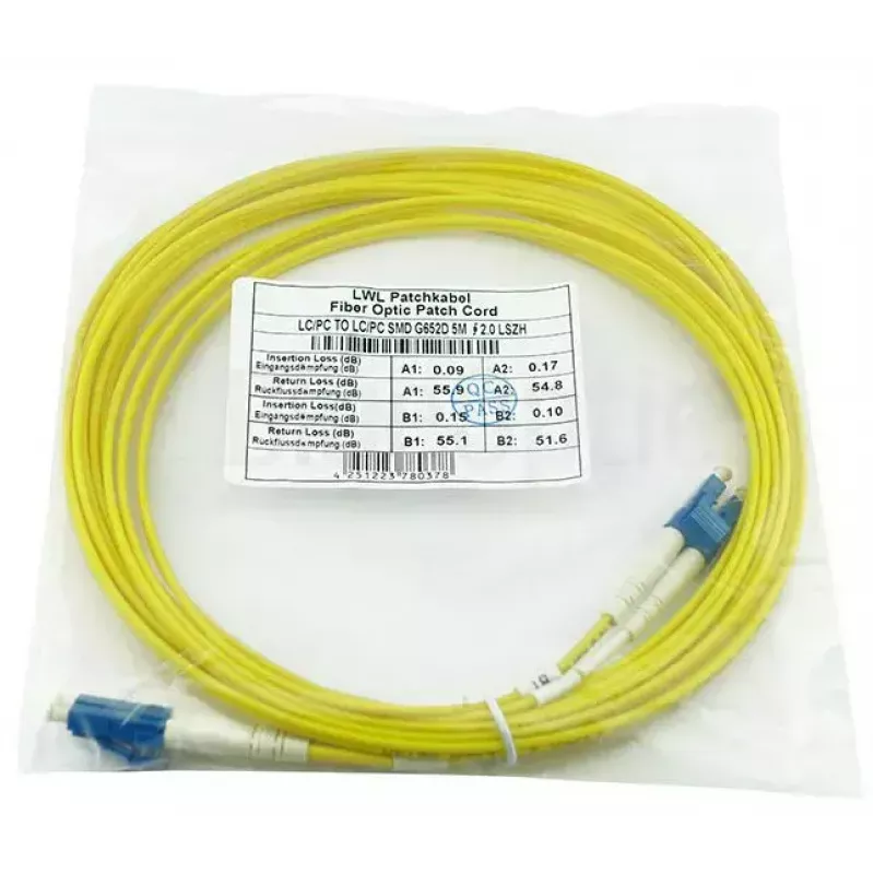 BlueOptics LRCABLE10M InfiniBand kuituoptinen kaapeli 10 m LC keltainen