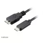 USB-kaapeli Akasa C/Micro-B 1m musta