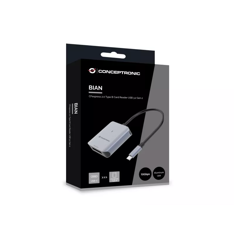 Conceptronic BIAN08G CFexpress 2.0 Type B -kortinlukija USB 3.2 Gen 2