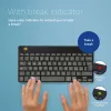 R-Go Tools ergonominen näppäimistö R-Go Compact Break, kompakti näppäimistö tauko-ohjelmistolla, QWERTY (IT), Bluetooth, musta