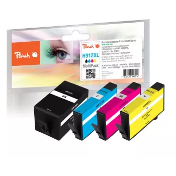 Peach PI300-977 mustepatruuna 4 kpl yhteensopiva suuri (XL) kesto musta, syaani, magenta, keltainen