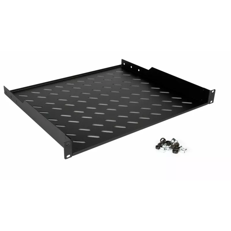 Equip EZFS-19-1-60-B kiinteä hylly 19 tuumaa 1U 60 cm, musta