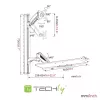 Techly ICA-PLW 02 monitoriteline / jalusta 68,6 cm (27 inch) seinä hopea