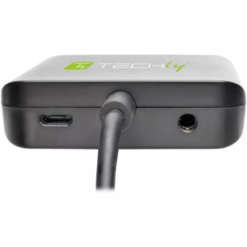 Techly HDMI-äänenerotin stereo/ääni 5.1 kanavaa 4K 3D IDATA HDMI-VGA8