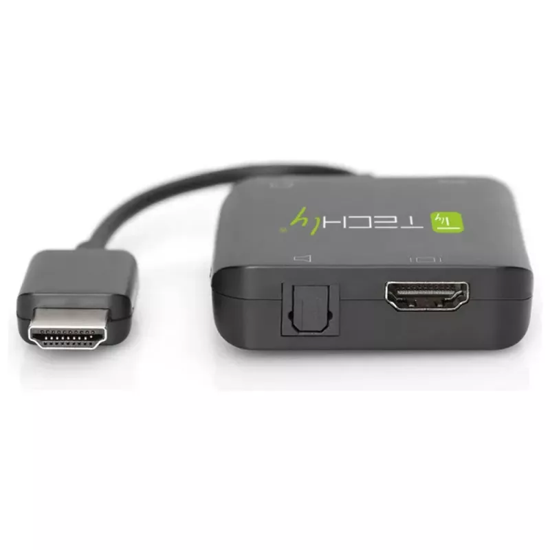 Techly HDMI-äänenerotin stereo/ääni 5.1 kanavaa 4K 3D IDATA HDMI-VGA8