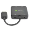 Techly HDMI-äänenerotin stereo/ääni 5.1 kanavaa 4K 3D IDATA HDMI-VGA8