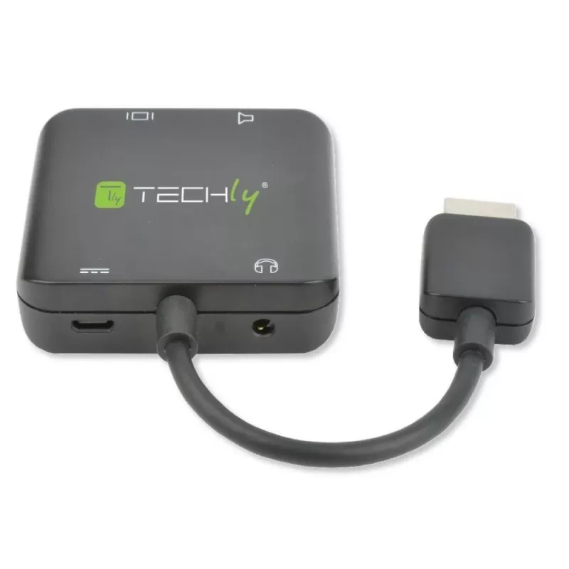 Techly HDMI-äänenerotin stereo/ääni 5.1 kanavaa 4K 3D IDATA HDMI-VGA8