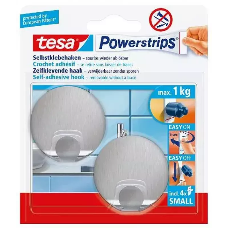 pyyhekoukku TESA 57044-00000 metallinen sisätiloihin 2 kpl