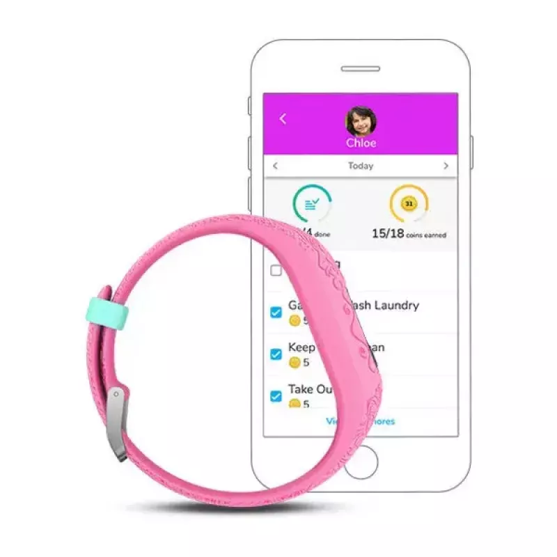 ranneke-aktiivisuusmittari Garmin Vivofit Jr.2 pinkki MIP-näyttö 88x88
