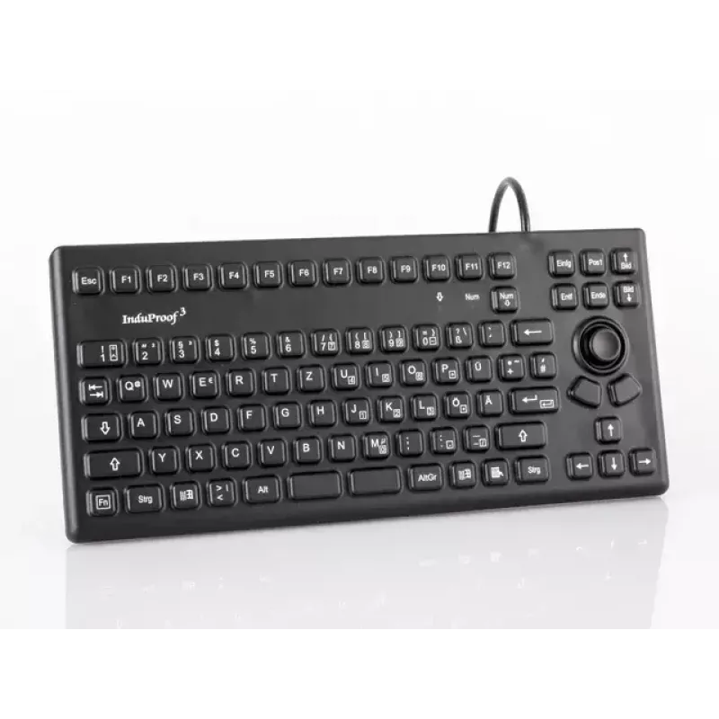 Näppäimistö GETT TKG-086-MB-IP68-musta teollinen USB QWERTZ saksa