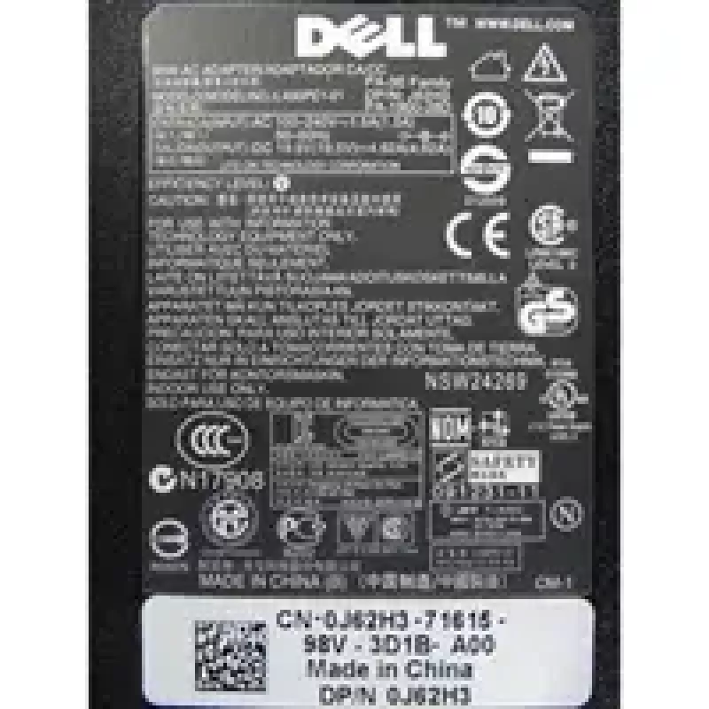 DELL J62H3 virtalähde/adapteri sisäkäyttöön 90 W musta