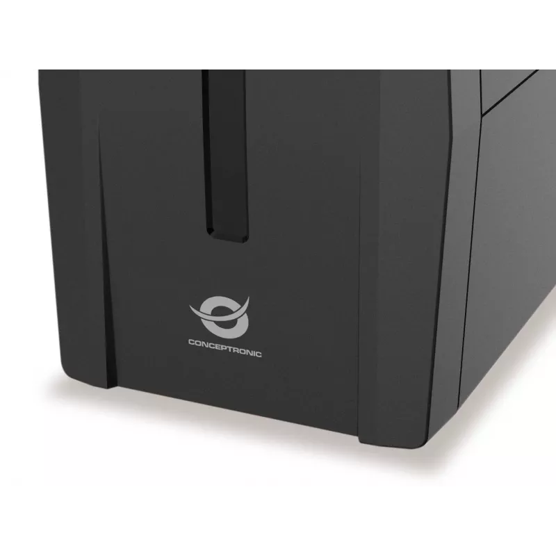 Conceptronic ZEUS01G 650VA 360W UPS, UK-pistorasia x 2, HID USB, RJ45 sisään/ulos, AVR
