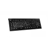 Näppäimistö Logickeyboard LKB-LPWB-A2PC-FR universaali USB AZERTY ranska musta
