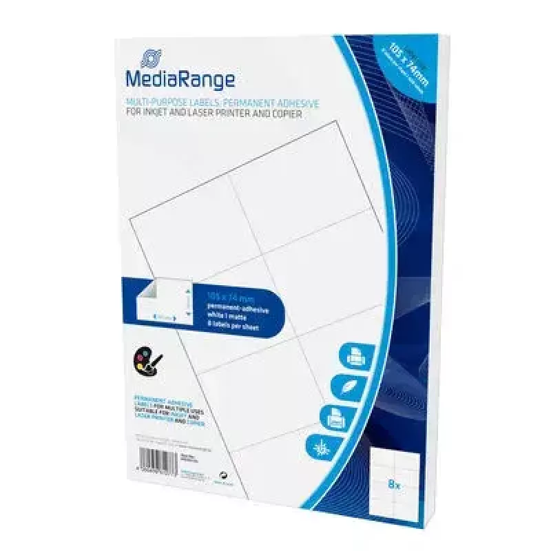 Itseliimautuvat tarrat MediaRange MRINK145