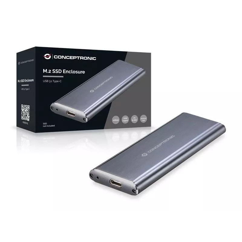 Conceptronic M.2 SSD-kotelo USB 3.1 Type-C