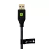 Techly ICOC MUSB312-CMAM05T USB-kaapeli USB 3.2 Gen 1 (3.1 Gen 1) 0,5 m USB A USB C musta