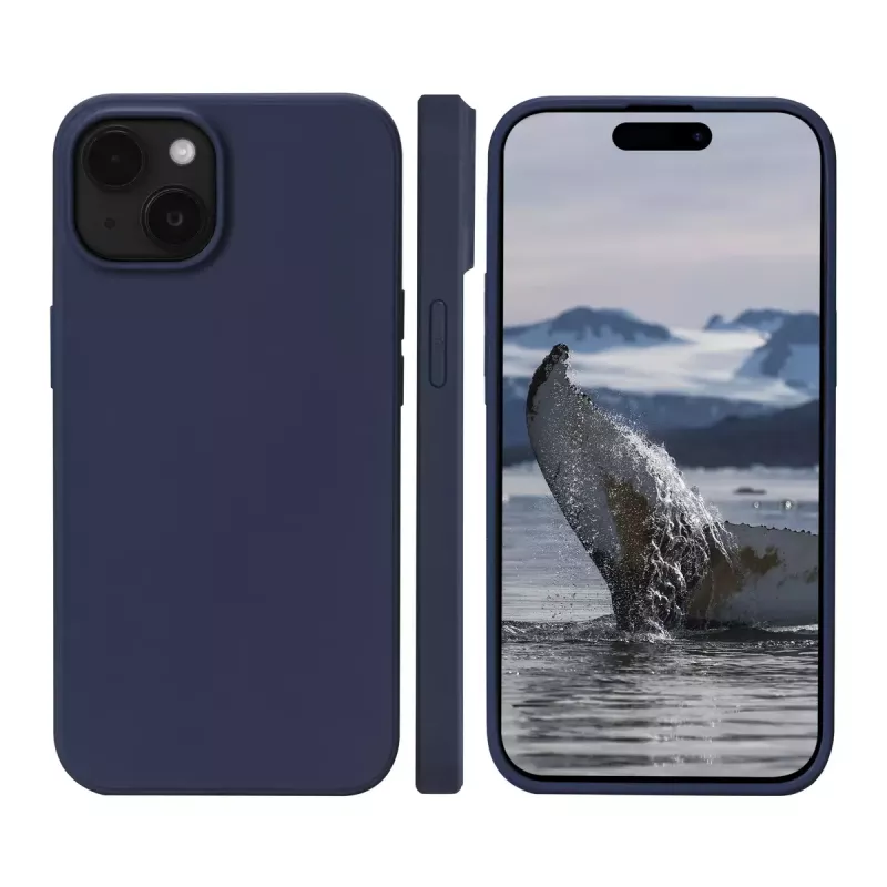 Suojakotelo dbramante1928 Greenland iPhone 15 Pacific Blue monokromaattinen
