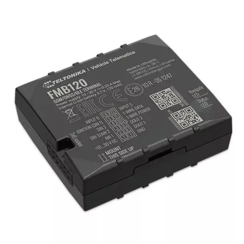Teltonika FMB120 auto musta pölysuojattu GPS-paikannin