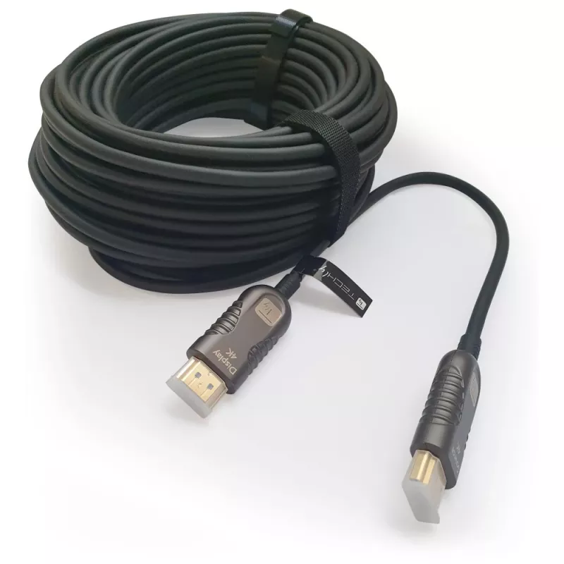 Techly ICOC HDMI-HY2-020 HDMI-kaapeli 20 m HDMI Type-A (Standard) musta