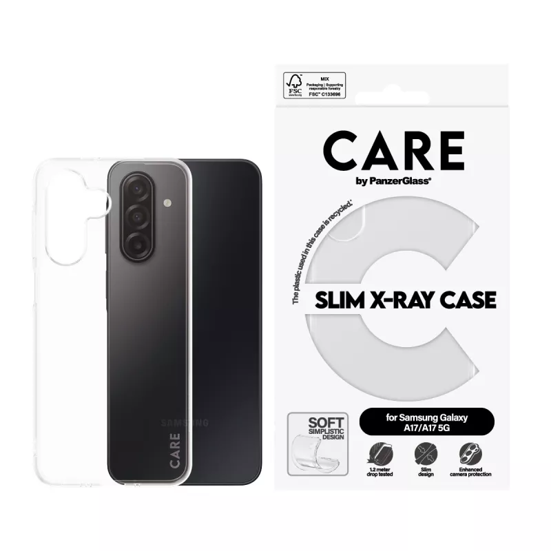 Suojakotelo PanzerGlass CARE Transparent X-Ray Soft Basic Samsung Galaxy -malliin (malli CR73372)
