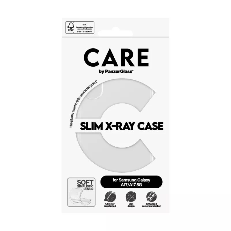 Suojakotelo PanzerGlass CARE Transparent X-Ray Soft Basic Samsung Galaxy -malliin (malli CR73372)