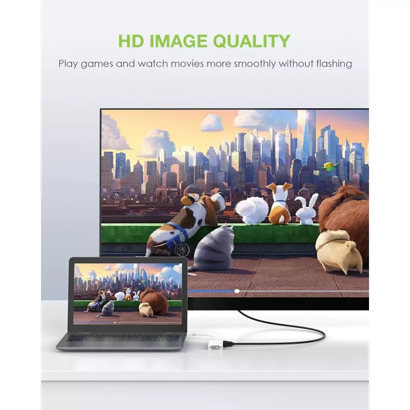 Techly-adapteri 3 in 1 Mini DisplayPort (Thunderbolt) HDMI / DVI / VGA IADAP MDP-COMBOF12