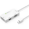 Techly-adapteri 3 in 1 Mini DisplayPort (Thunderbolt) HDMI / DVI / VGA IADAP MDP-COMBOF12