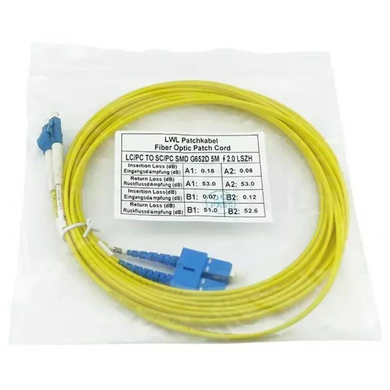 BlueOptics SFP3132BU2MK InfiniBand kuituoptinen kaapeli 2 m LC SC keltainen