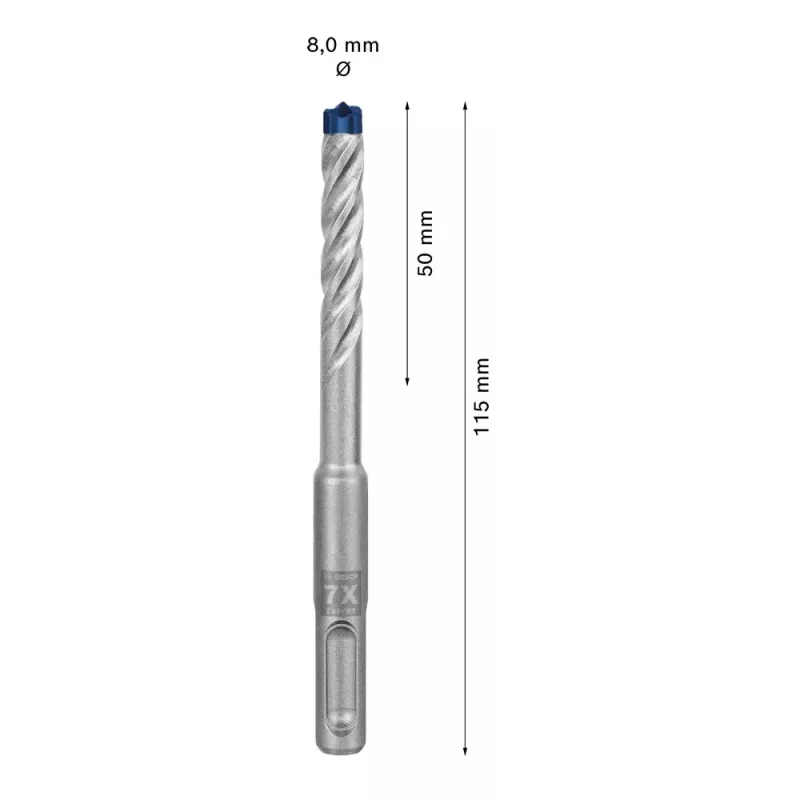 Pora Bosch SDS plus-7X 8 mm 115 mm
