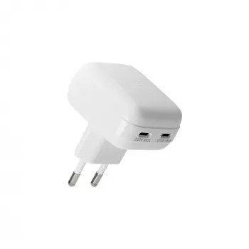 Seinä laturi bramante re-charge Pro EU litteä 2×USB-C 20W valkoinen (sisäkäyttöön)