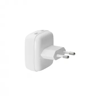 Seinä laturi bramante re-charge Pro EU litteä 2×USB-C 20W valkoinen (sisäkäyttöön)