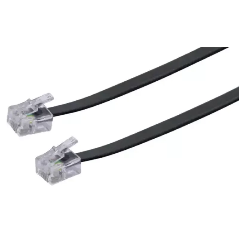 Verkkokaapeli Schwaiger 6,0 m RJ-11 - RJ-11 6 m musta