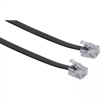 Verkkokaapeli Schwaiger 6,0 m RJ-11 - RJ-11 6 m musta