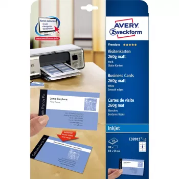 Käyntikorttipaperi Avery C32015-10