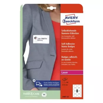 Itseliimautuva tarra pyöreä Avery L4881-20