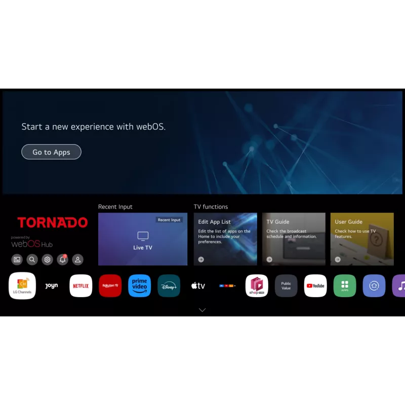 TORNADO 32ES4301X | 32” HD kehyksetön WebOS Smart TV
