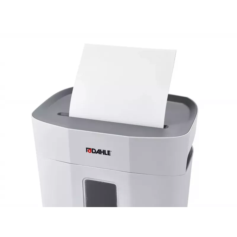 Paperisilppuri Dahle PaperSAFE 100 ristileikkaus 70 dB 22 cm harmaa valkoinen