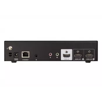 ATEN saumaton esityskytkin Quad V, HDMI, USB Type-A, metalli, musta, 60 Hz, 15 m