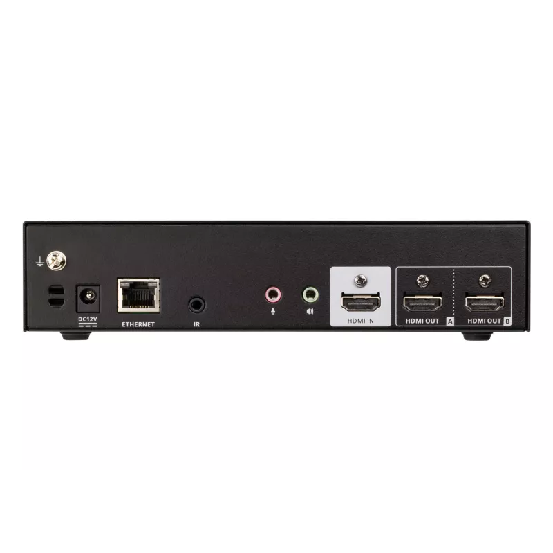 ATEN saumaton esityskytkin Quad V, HDMI, USB Type-A, metalli, musta, 60 Hz, 15 m