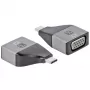 Techly IADAP USBC-VGAC USB-näytönohjainadapteri 1920 x 1200 pikseliä musta, hopea