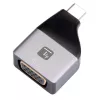 Techly IADAP USBC-VGAC USB-näytönohjainadapteri 1920 x 1200 pikseliä musta, hopea