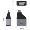 Techly IADAP USBC-VGAC USB-näytönohjainadapteri 1920 x 1200 pikseliä musta, hopea