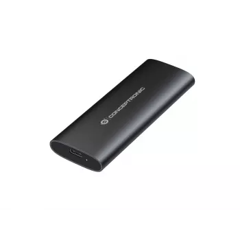 Conceptronic DANTE04B - muistikotelo - dual protocol - M.2-kortti (PCIe NVMe & SATA) / SATA SSD - USB-C 3,2 (Gen 2) - musta (DANTE04B)