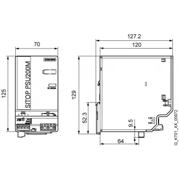 Siemens 6EP1333-3BA10 virtalähde sisäkäyttöön monivärinen